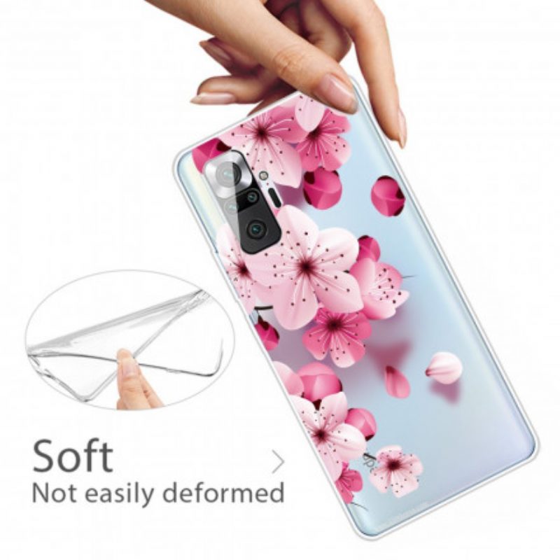 Handyhülle Für Xiaomi Redmi Note 10 Pro Kleine Rosa Blumen