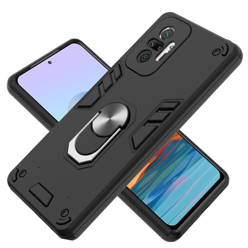 Hülle Für Xiaomi Redmi Note 10 Pro Abnehmbare Ringhalterung Aus Metall