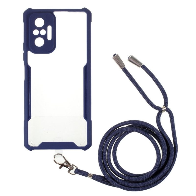 Hülle Für Xiaomi Redmi Note 10 Pro Farbiger Cord-hybrid