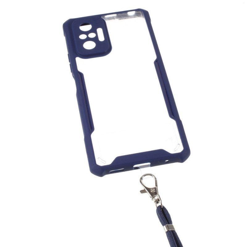 Hülle Für Xiaomi Redmi Note 10 Pro Farbiger Cord-hybrid
