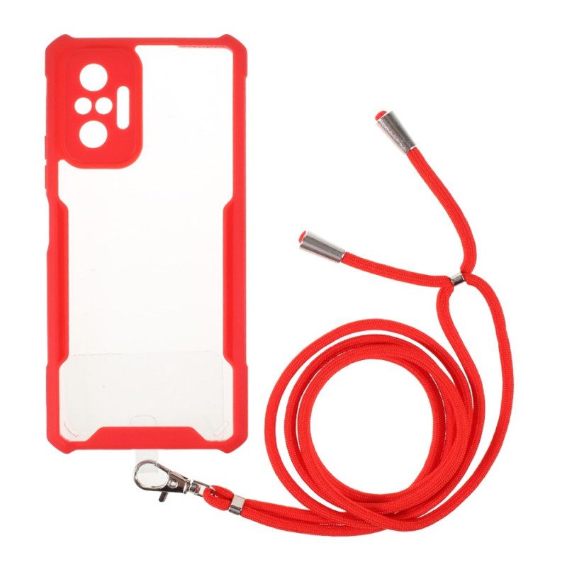 Hülle Für Xiaomi Redmi Note 10 Pro Farbiger Cord-hybrid