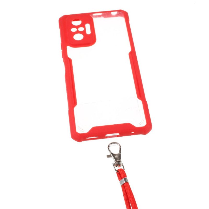 Hülle Für Xiaomi Redmi Note 10 Pro Farbiger Cord-hybrid