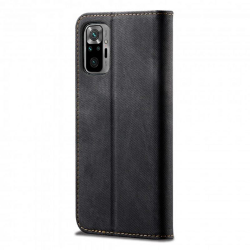 Schutzhülle Für Xiaomi Redmi Note 10 Pro Flip Case Denim-stoff