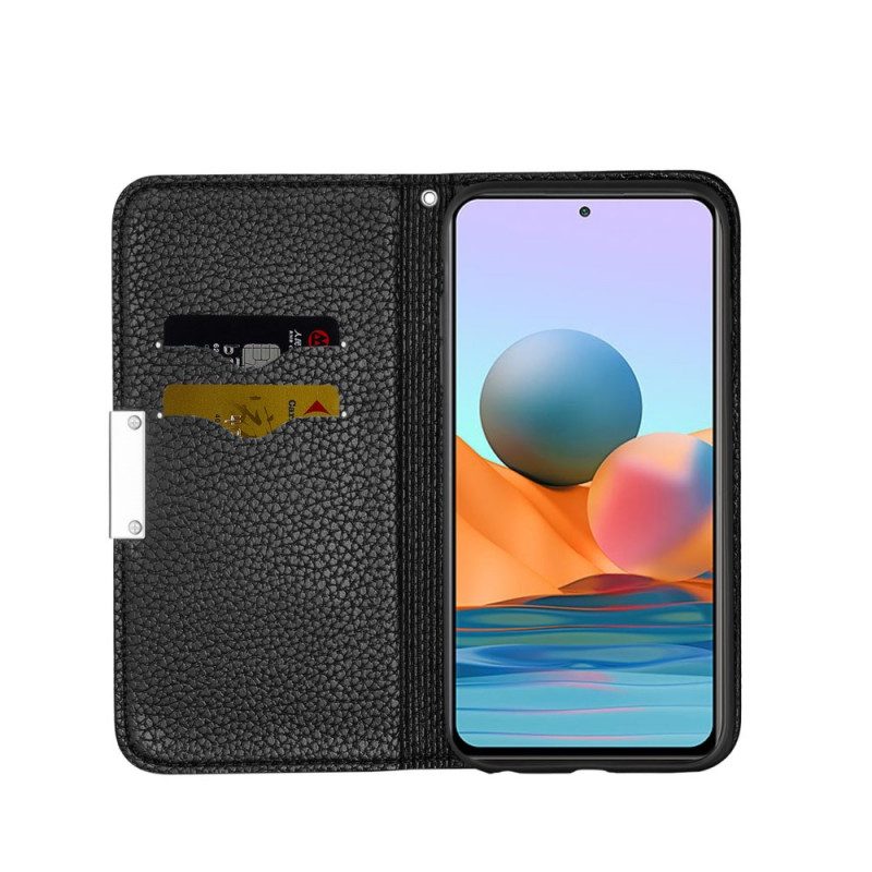 Schutzhülle Für Xiaomi Redmi Note 10 Pro Flip Case Kunstleder Litschi Ultra Chic