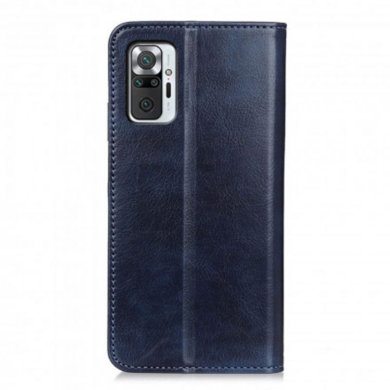 Schutzhülle Für Xiaomi Redmi Note 10 Pro Flip Case Litschi-spaltleder