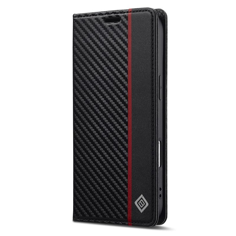 Flip Case Für iPhone Air Carbonfaser Lc.imeeke