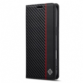 Flip Case Für iPhone Air Carbonfaser Lc.imeeke