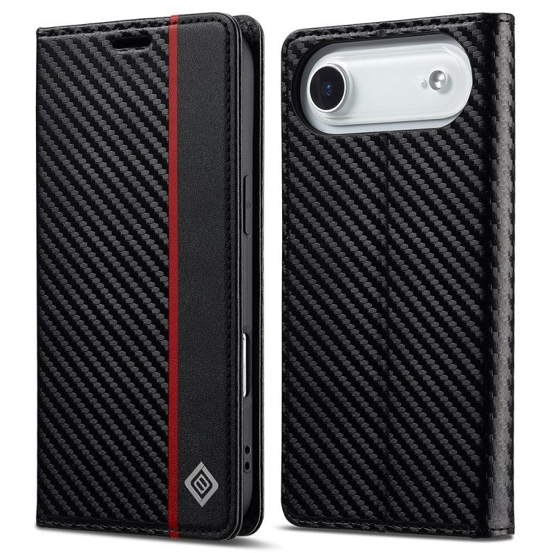 Flip Case Für iPhone Air Carbonfaser Lc.imeeke