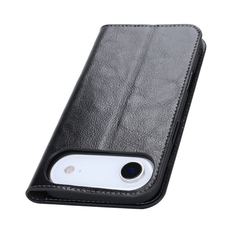 Flip Case Für iPhone Air Echtes Leder