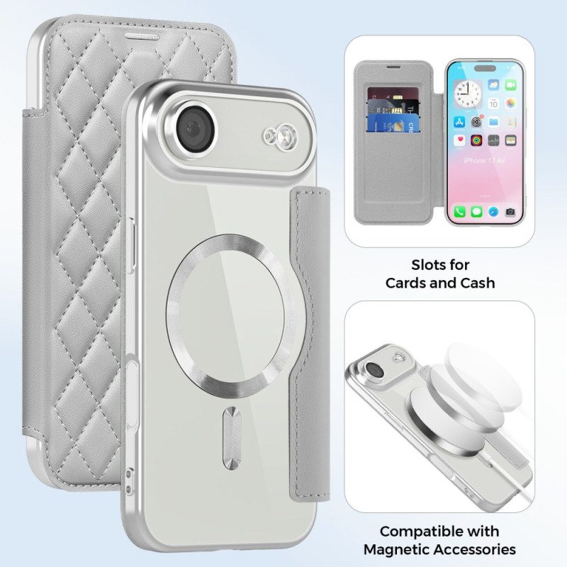 Flip Case Für iPhone Air Magsafe-kompatibel Gesteppt
