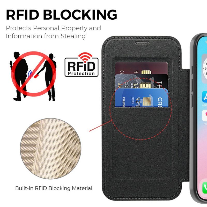 Flip Case Für iPhone Air Magsafe-kompatibel Mit Rfid-blockierung