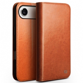 Flip Case iPhone Air Echtes Leder Qialino