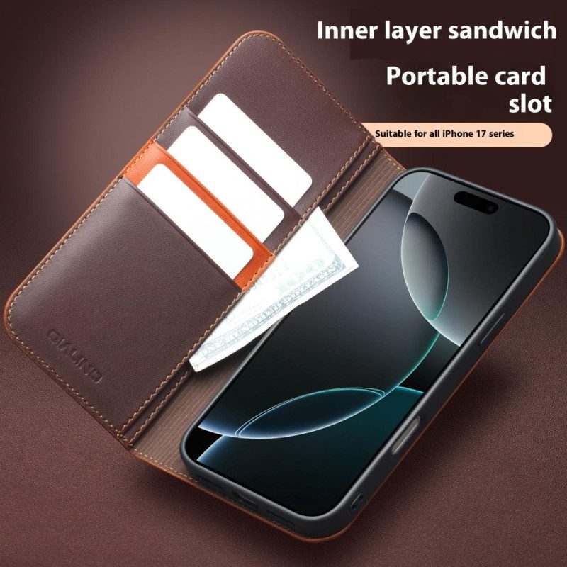 Flip Case iPhone Air Qialino-leder