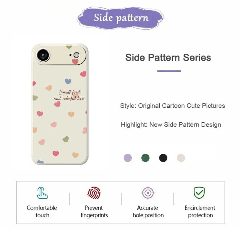 Hülle iPhone Air Bunte Herzen