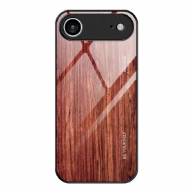 Hülle iPhone Air Gehärtetes Glas In Holzoptik
