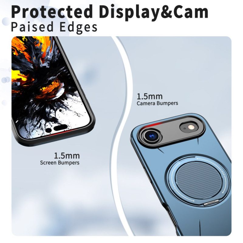 Hülle iPhone Air Handyhülle Magsafe Mit Drehbarem Halter Im Metallic-look