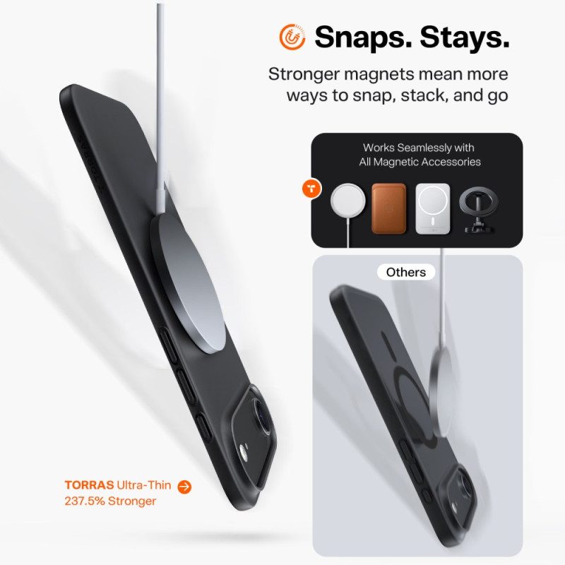 Hülle iPhone Air Handyhülle Ultradünnes Magsafe-kompatibles Displayschutzglas