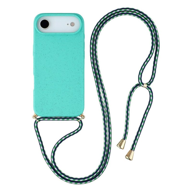 Hülle iPhone Air Mit Silikonkordel Und Weizenstroh-optik