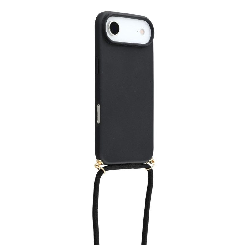 Hülle iPhone Air Mit Silikonkordel Und Weizenstroh-optik