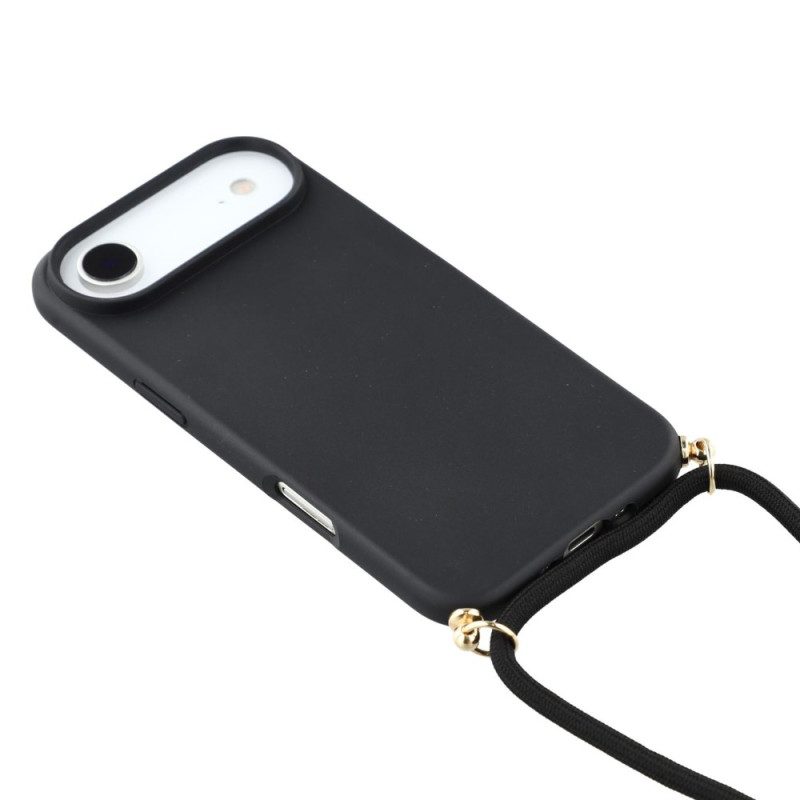 Hülle iPhone Air Mit Silikonkordel Und Weizenstroh-optik