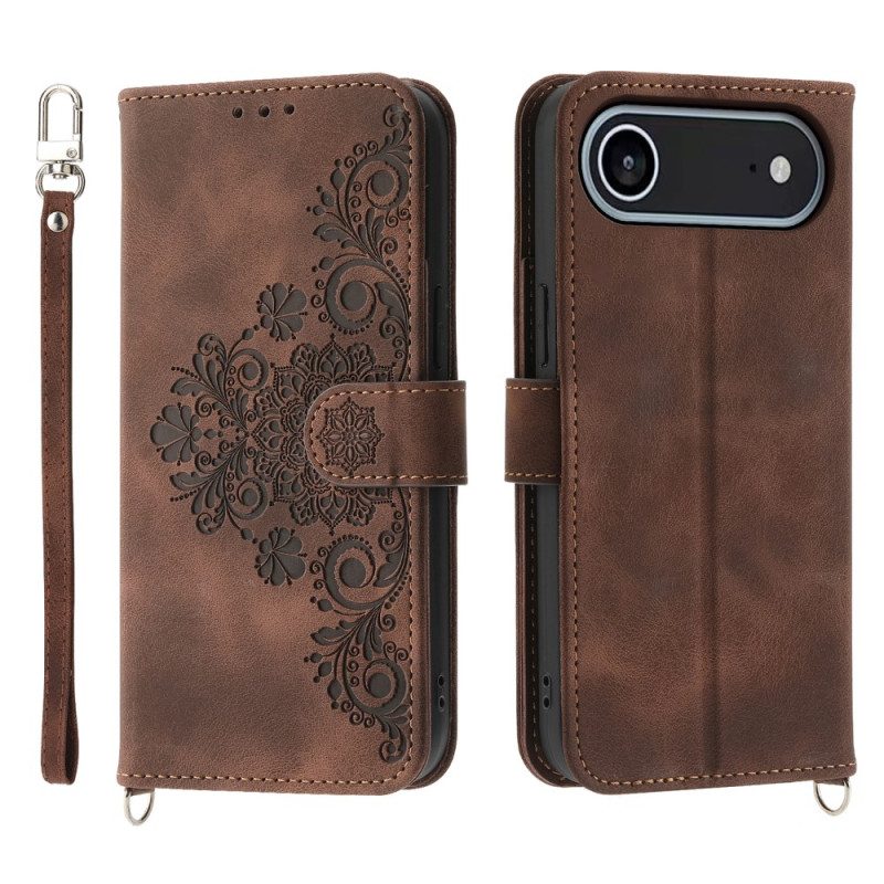 Lederhüllen Für iPhone Air Florale Spitze