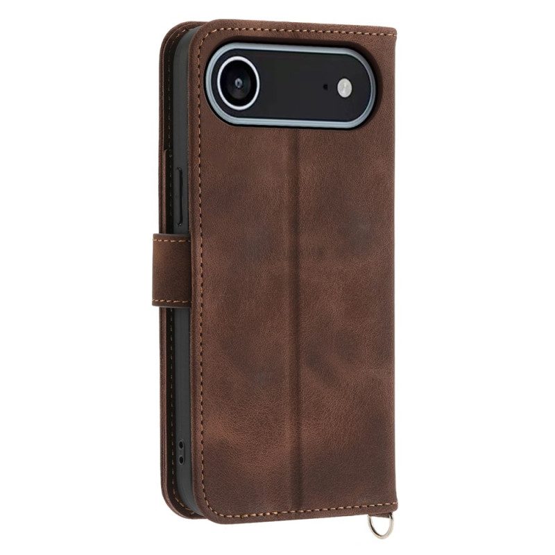 Lederhüllen Für iPhone Air Florale Spitze