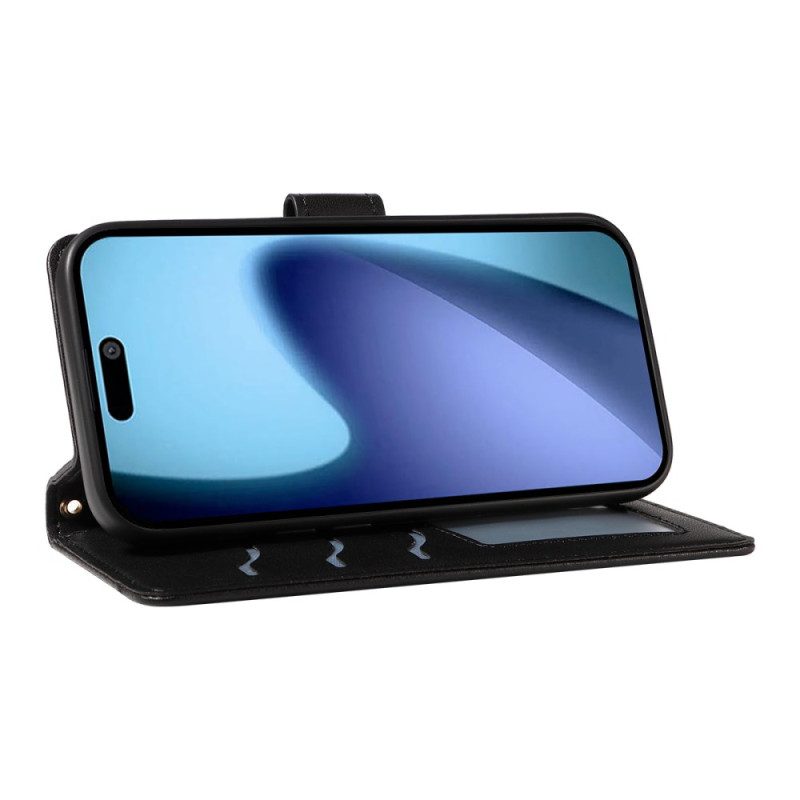 Lederhüllen Für iPhone Air Gesteppt Mit Riemen Und Schultergurt