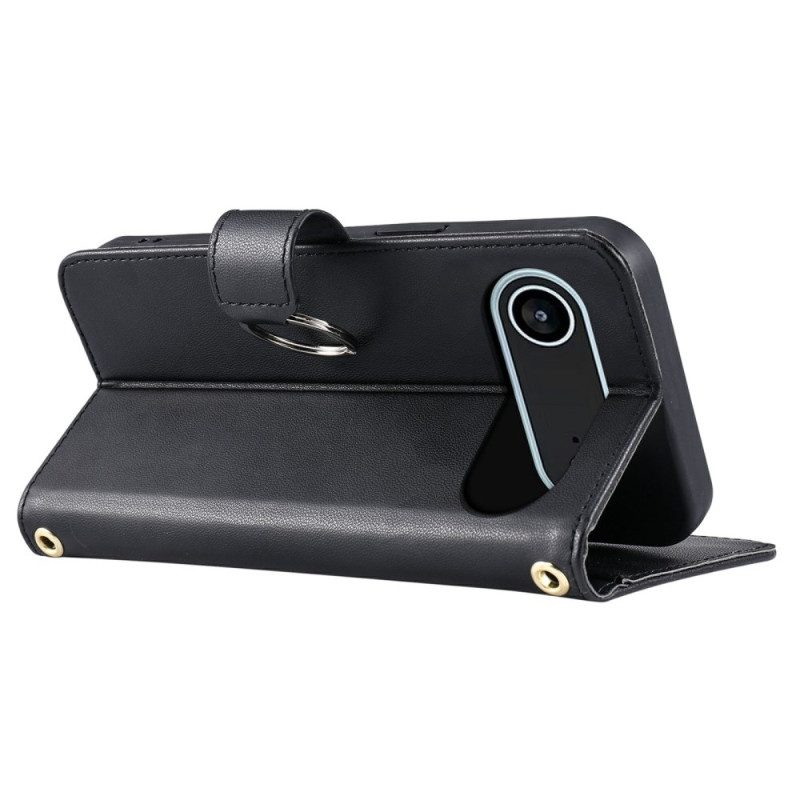 Lederhüllen Für iPhone Air Gesteppte Geldbörse Mit Lanyard Und Schulterriemen