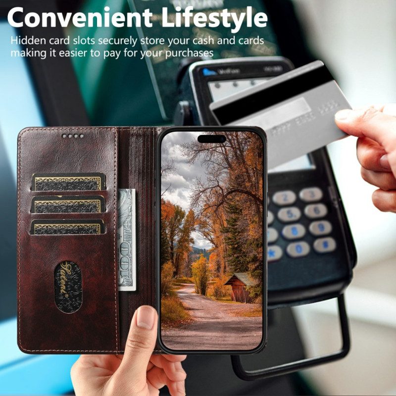 Lederhüllen iPhone Air Handyhülle Vintage-design Von Suteni