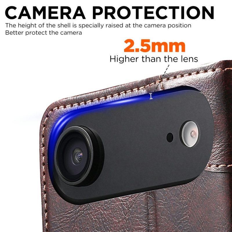 Lederhüllen iPhone Air Handyhülle Vintage-design Von Suteni