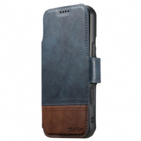 Lederhüllen iPhone Air Magsafe Zweifarbige Abnehmbare Hülle Von Suteni