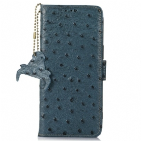 Lederhüllen iPhone Air Rfid-blockierendes Straußenmuster