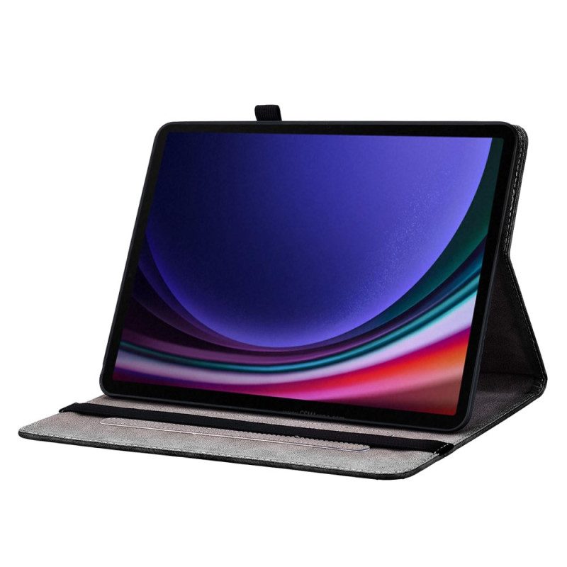 Case Für Samsung Galaxy Tab S10 Fe Schwarze Orchidee