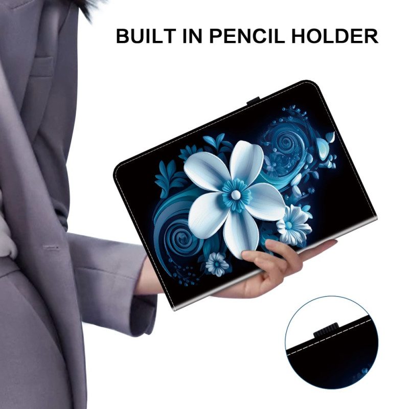 Case Für Samsung Galaxy Tab S10 Fe Schwarze Orchidee