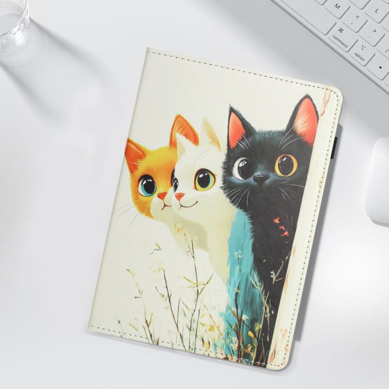 Case Samsung Galaxy Tab S10 Fe Handyhülle Design Mit Drei Katzen