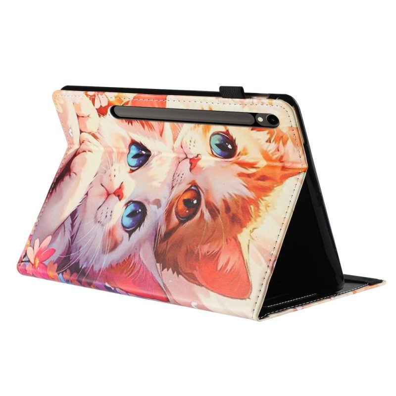 Case Samsung Galaxy Tab S10 Fe Handyhülle Design Mit Zwei Katzen