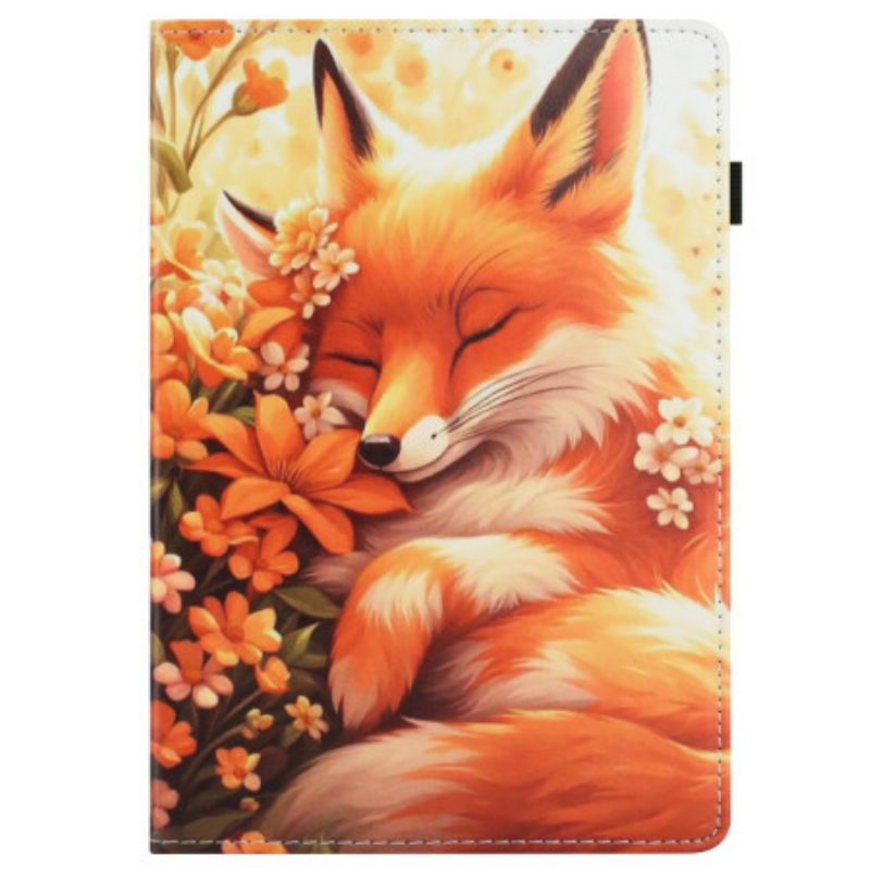 Case Samsung Galaxy Tab S10 Fe Handyhülle Fuchs Mit Blumenmuster