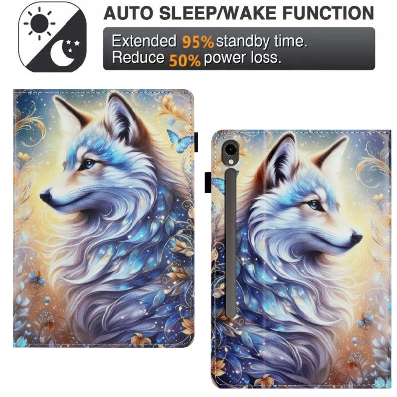 Case Samsung Galaxy Tab S10 Fe Handyhülle Weißer Wolf