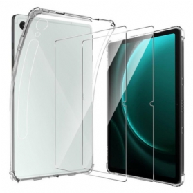 Hülle Samsung Galaxy Tab S10 Fe Transparent Mit 2 Displayschutzfolien Aus Gehärtetem Glas
