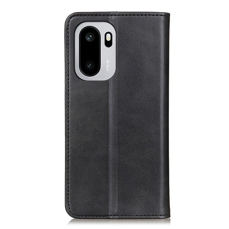 Flip Case Oneplus 15r Klassisches Spaltleder