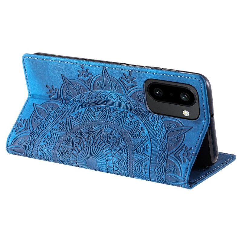 Flip Case Oneplus 15r Mandala-geldbörse In Wildlederoptik