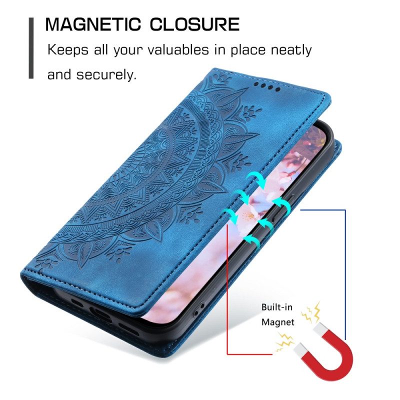 Flip Case Oneplus 15r Mandala-geldbörse In Wildlederoptik