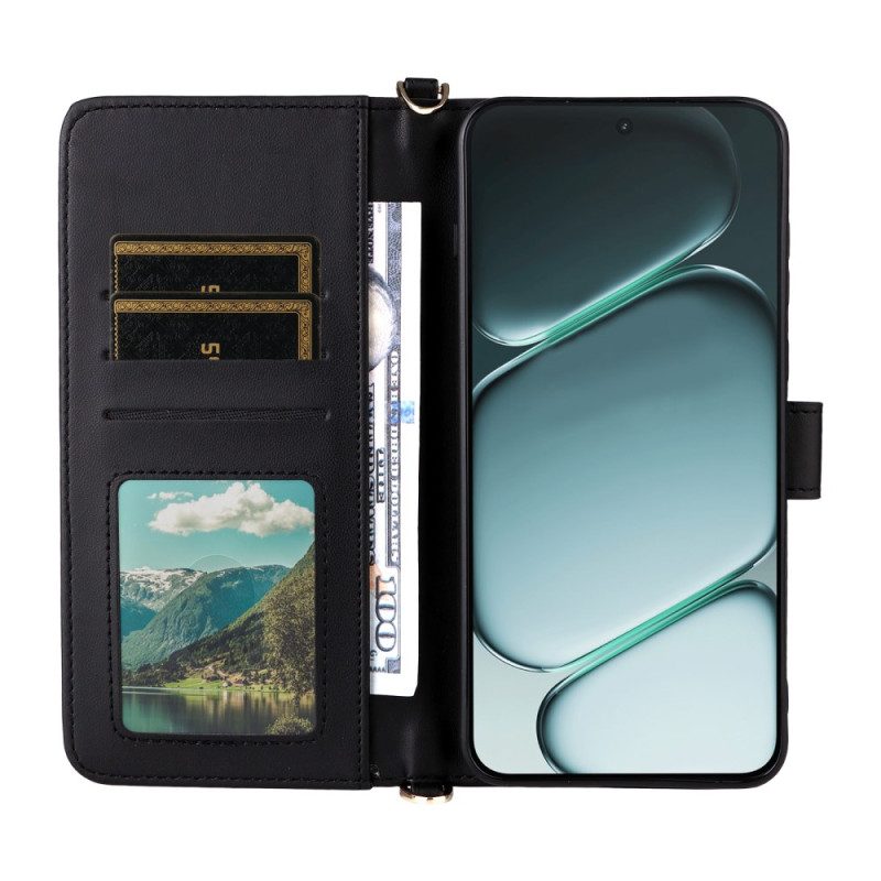 Lederhüllen Für Oneplus 15r 6 Kartenfächer Mit Riemen