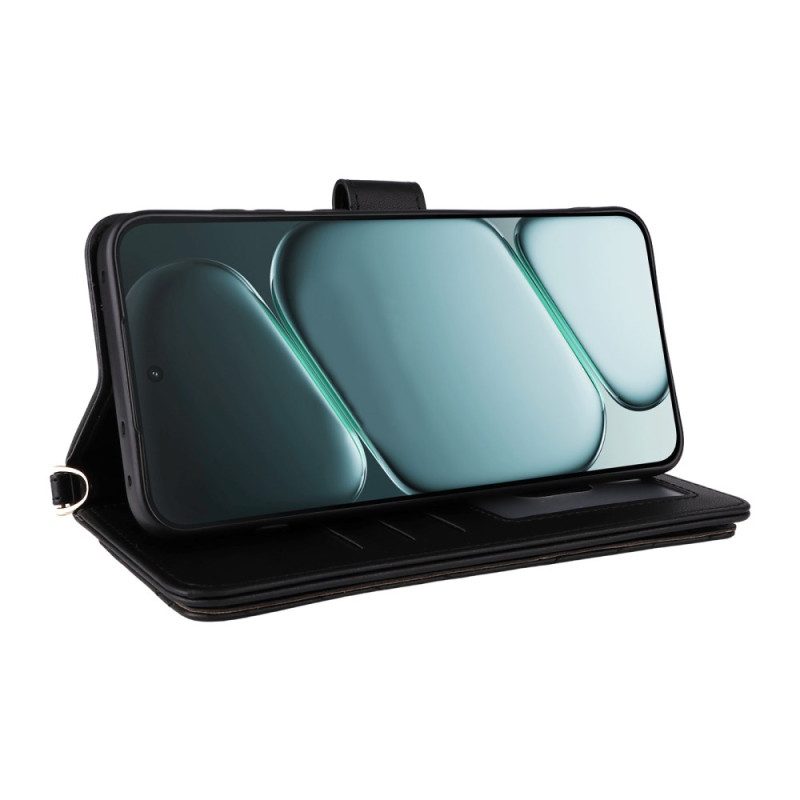 Lederhüllen Für Oneplus 15r 6 Kartenfächer Mit Riemen