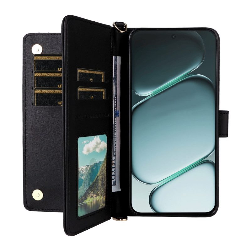 Lederhüllen Für Oneplus 15r 6 Kartenfächer Mit Riemen