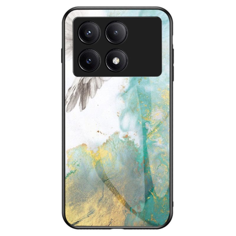 Hülle Für Poco X6 Pro 5g Gehärtetes Marmorglas