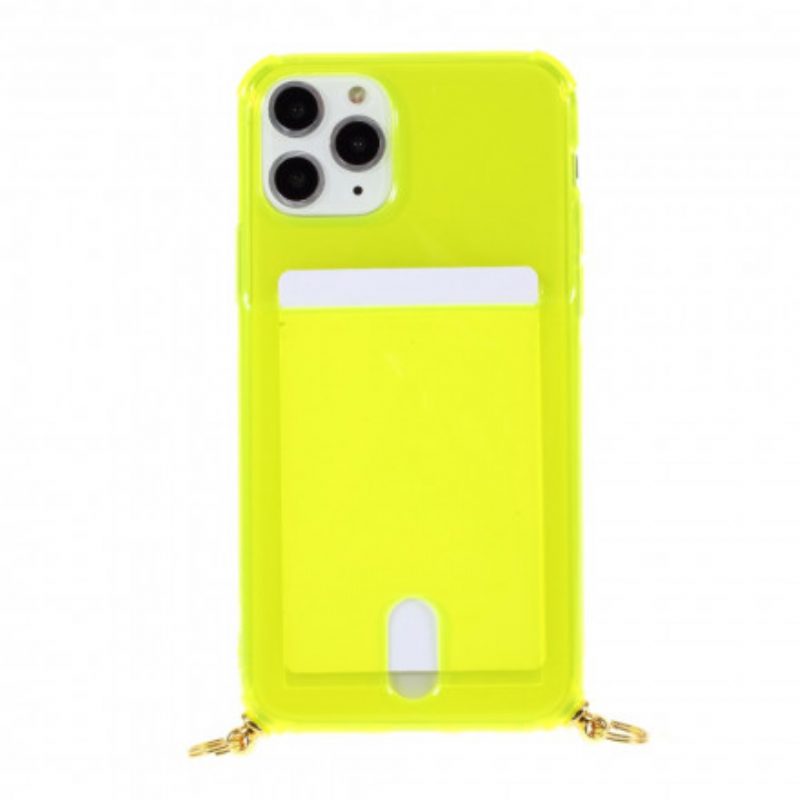 Hülle Für iPhone 11 Pro Mit Kordel Kordelzug Mit Kartenhalter