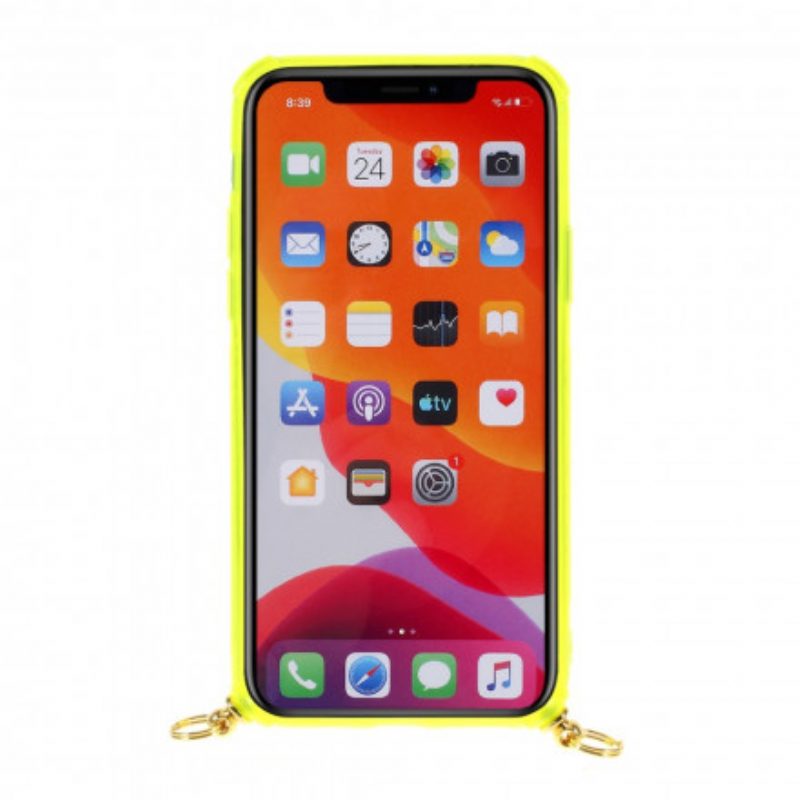 Hülle Für iPhone 11 Pro Mit Kordel Kordelzug Mit Kartenhalter
