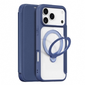 Flip Case Für iPhone 17 Pro Max Magsafe Mit Skin X Pro Serie Dux Ducis Halterung
