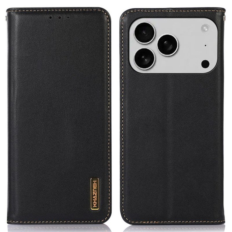 Flip Case Für iPhone 17 Pro Max Premium-leder Khazneh